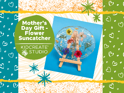 Kidcreate Studio - Johns Creek. Parent's Time Off- Flower Sun Catcher Workshop (5-12Y)